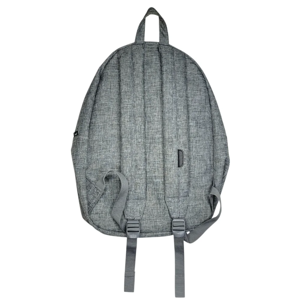 Hershel Settlement Backpack Bag Gray Red Crosshatch Tote Classic Travel Zipper